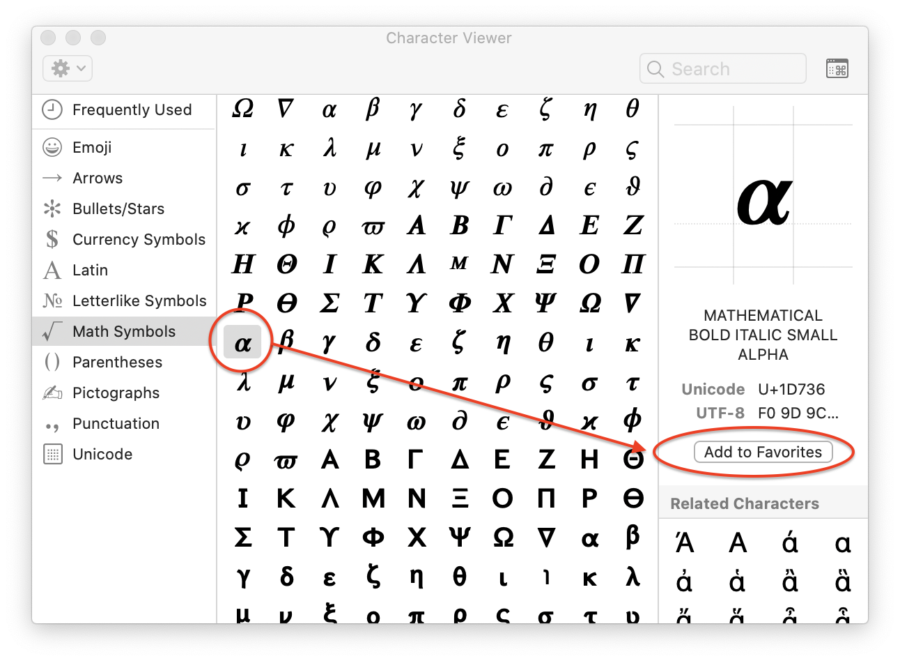 unicode-symbols-list